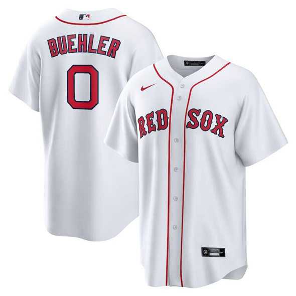 Men%27s Boston Red Sox #0 Walker Buehler White 2025 Home Limited Stitched Jersey Dzhi